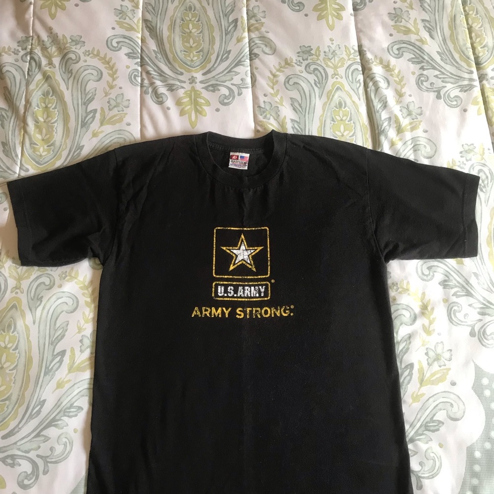 Men’s US army strong black-shirt